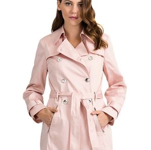 Pink Joseph Ribkoff trench coat size 8